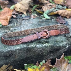 Genuine Leather Braided Belt